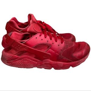 Nike Mens Air Huarache 318429-660 Red Running Shoes Sneakers Size 12